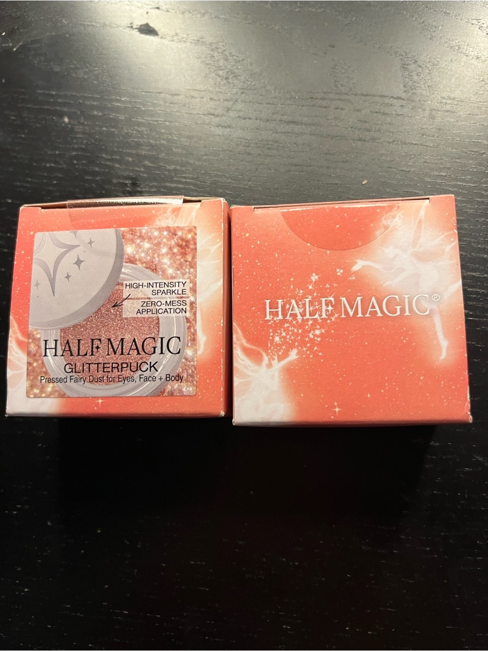 Half Magic Glitterpuck Pressed Fairy Dust in Dopamine Sparkle & Cyber Diamond